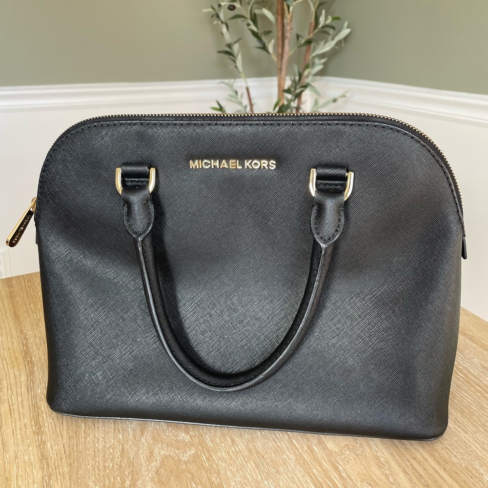 Michael Kors Black Leather Purse